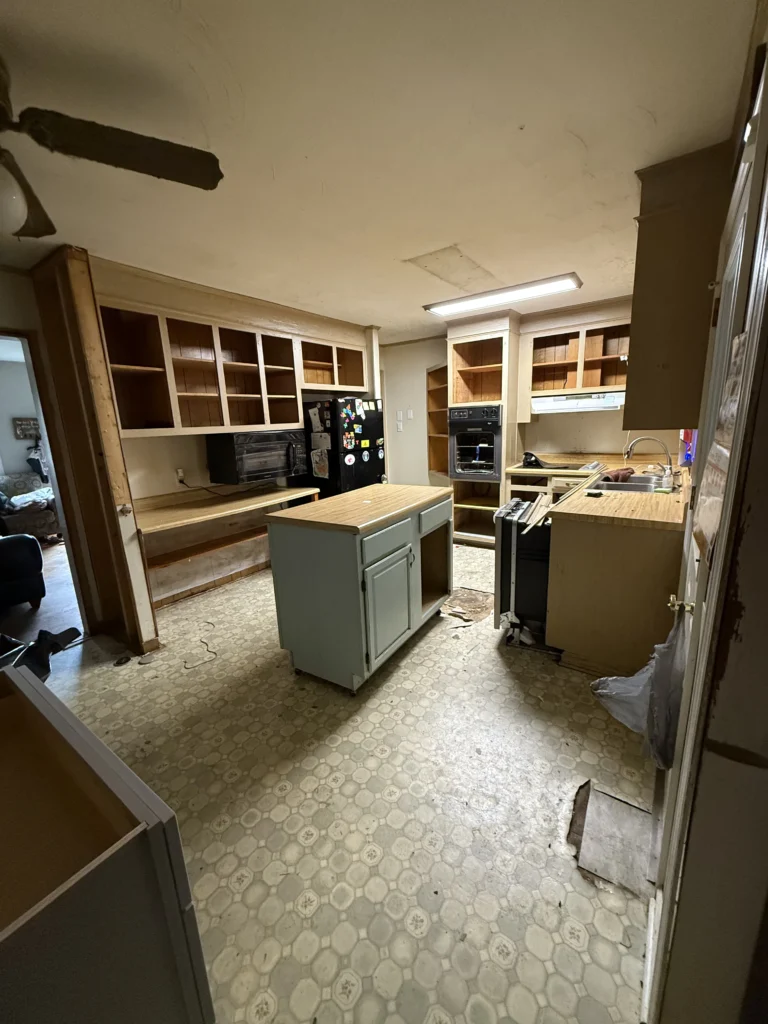 Outdated kitchen before remodeling in Abingdon, VA