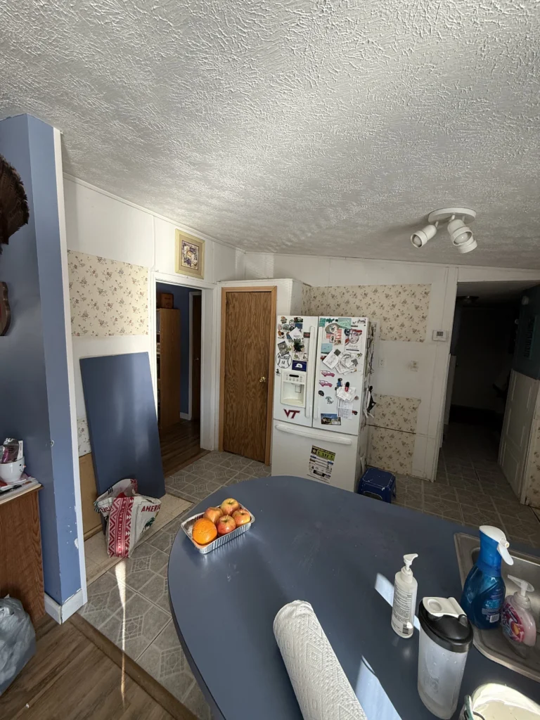 Existing kitchen layout before renovation in Johnson City, TN